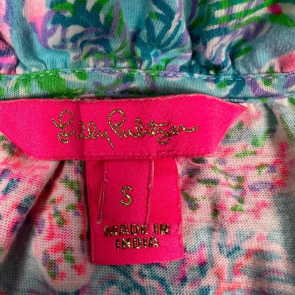 Lilly Pulitzer Malone Dress Womens Small Cay to My Heart Print Celestial Blue - Picture 4 of 12